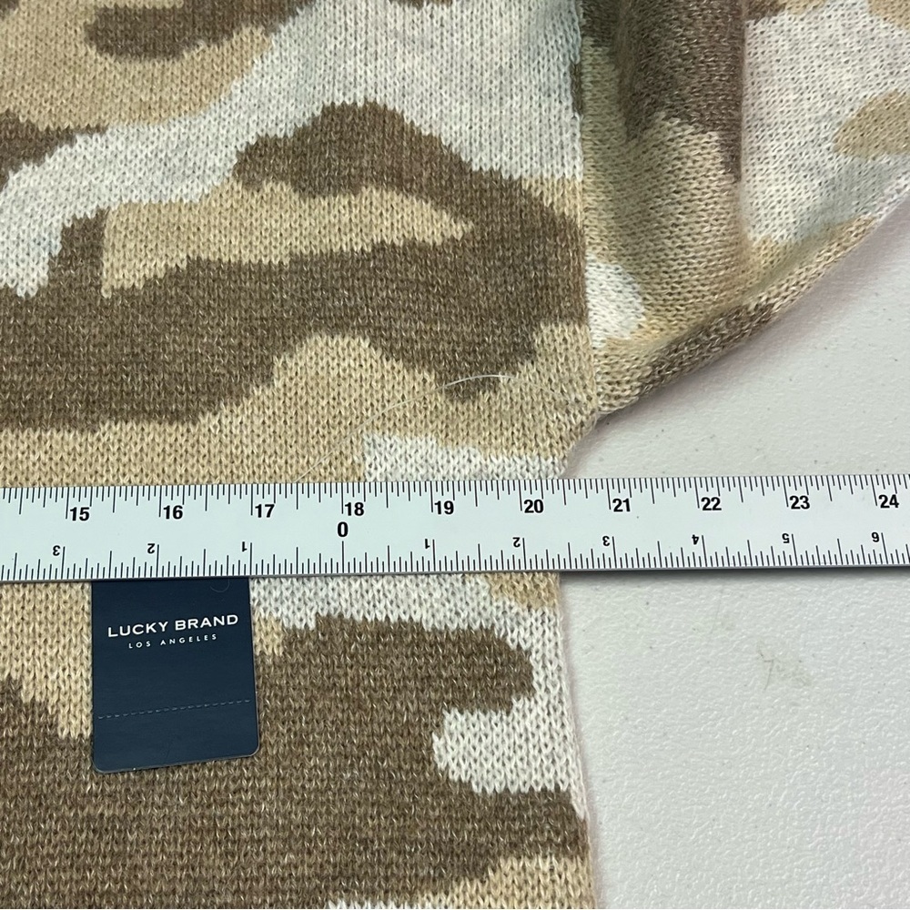 Lucky Brand Women’s Camouflage Knit Cardigan Size M - Picture 10 of 12